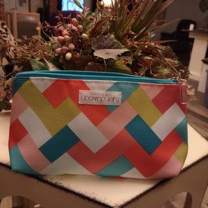 Clinique Chevron Makeup Bag